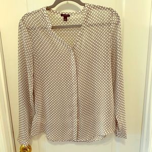 Ann Taylor Buttoned V-Neck long sleeved.